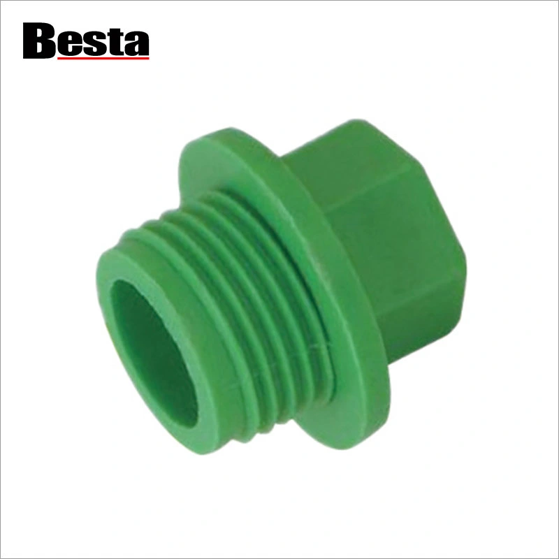 PPR Plastic Fitting Thread Plug - воведување приклучоци со навој